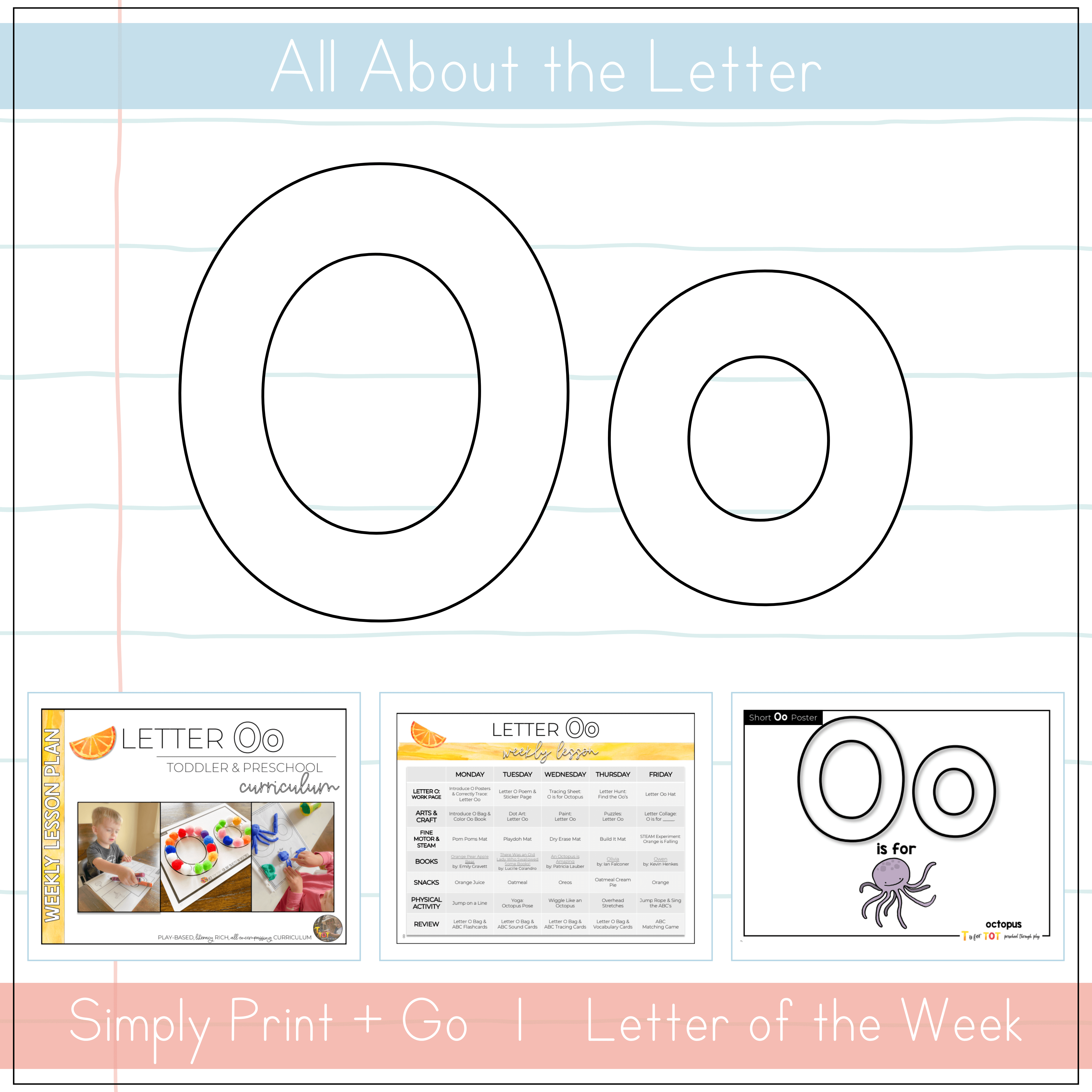 Toddler & Preschool | Letter Oo Curriculum