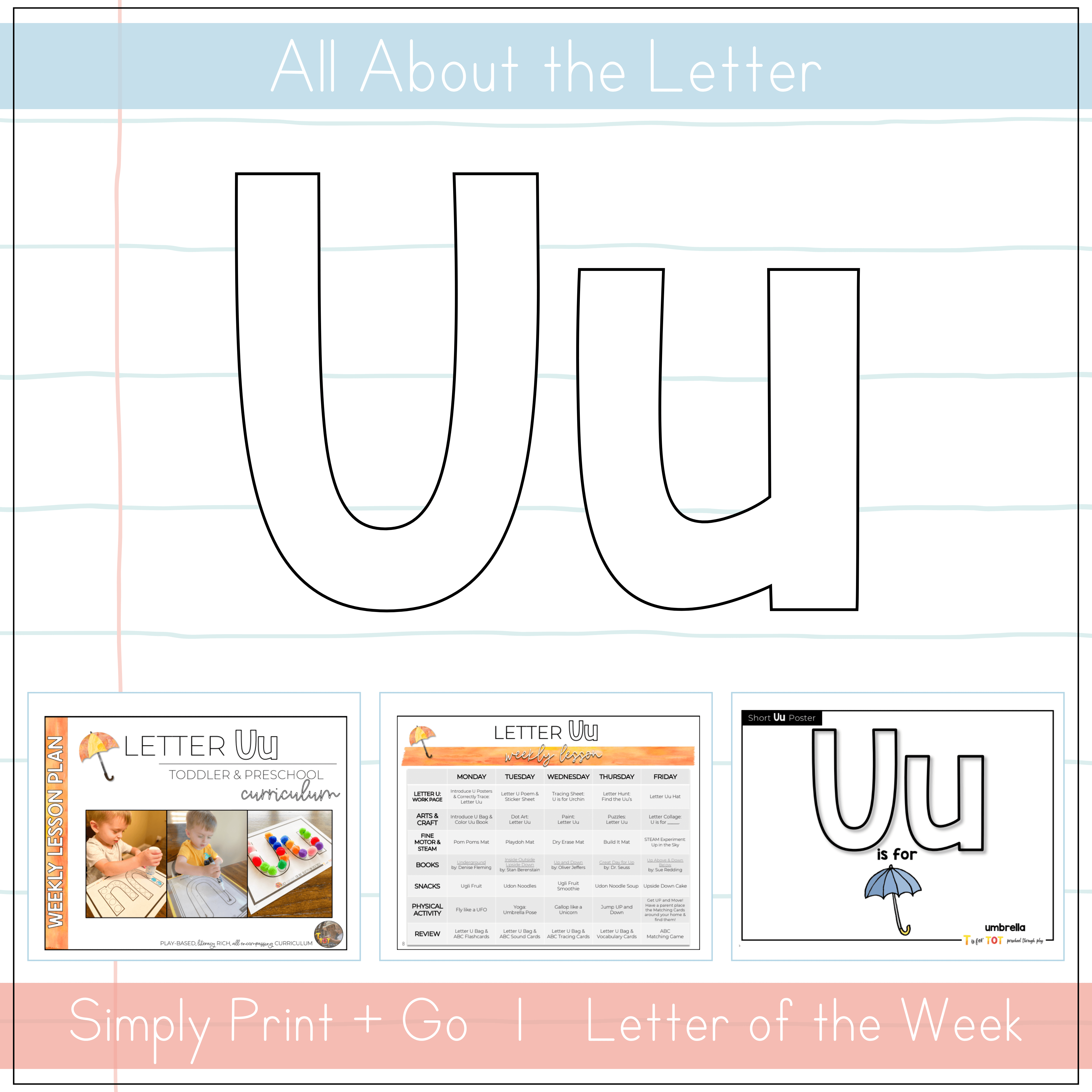 Toddler & Preschool | Letter Uu Curriculum