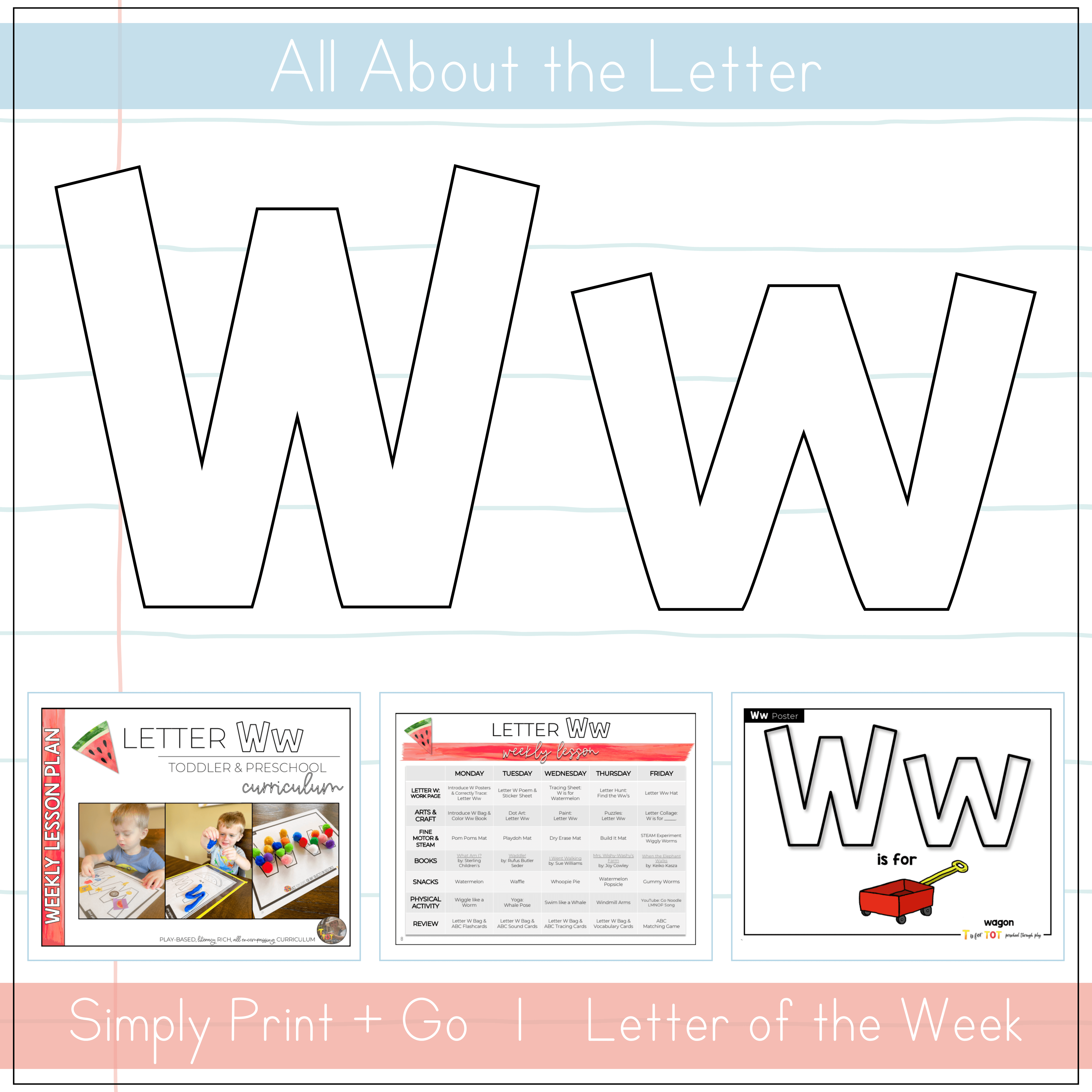 Toddler & Preschool | Letter Ww Curriculum