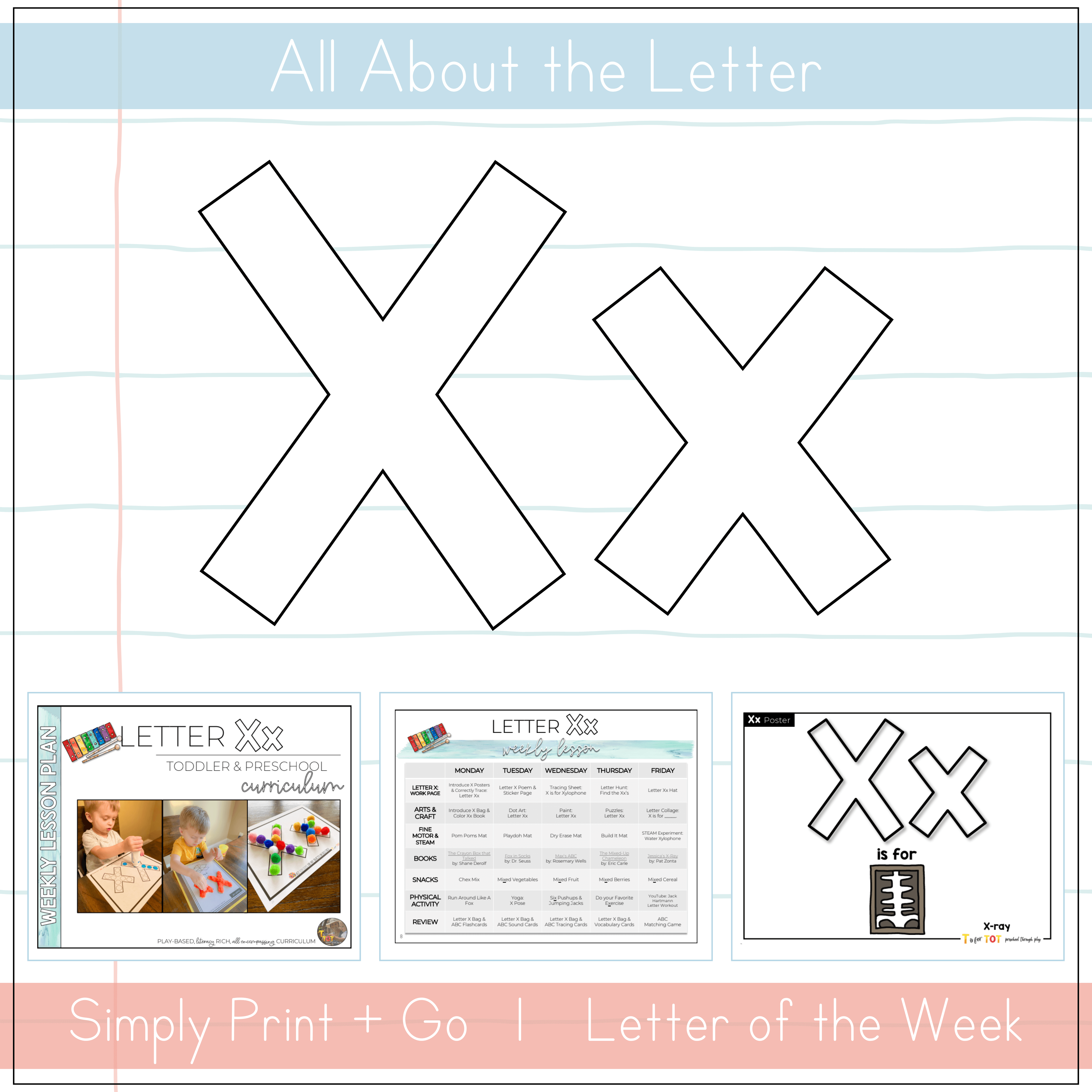 Toddler & Preschool | Letter Xx Curriculum