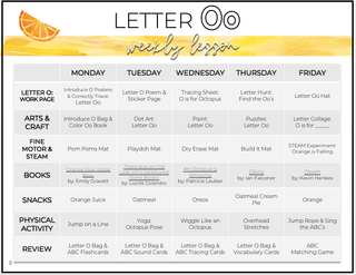 Toddler & Preschool | Letter Oo Curriculum.